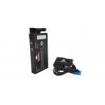Battery kit for heated visor with charger